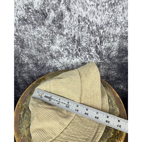 Vintage style bucket hat grandpacore velveteen corduroy tan fall winter cozy - Picture 10 of 11